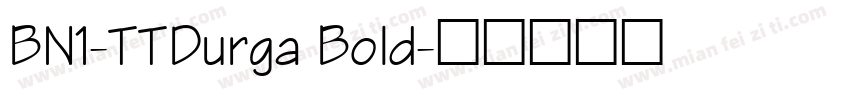 BN1-TTDurga Bold字体转换